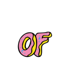 ODD Future: Donut Cat Crop Shirt – White