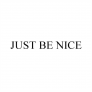 Just Be Nice: Iconic Peace Fingers Distressed Tee