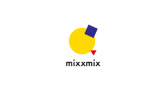 Mixxmix: HIDE Sky Blue Tie-Dye Logo Print T-Shirt