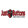 Just Buttons : 1.5 Inch Round Custom Pinback Buttons